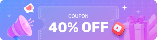 Vinci un codice coupon con sconto del 40%