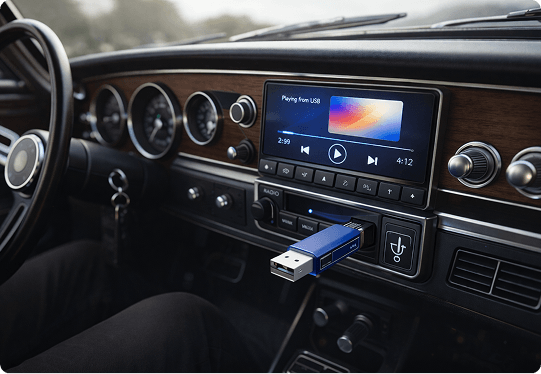  Play Offline Music in Car USB