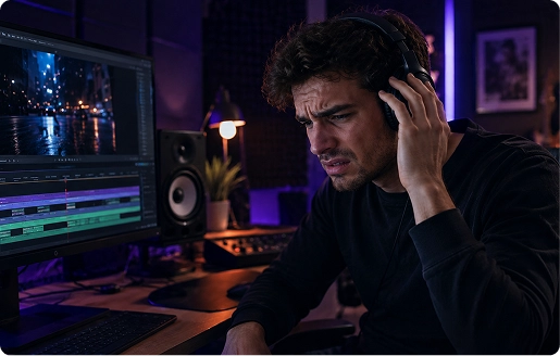 Audio editing workspace