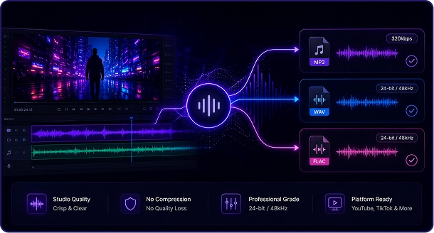 Studio grade waveform panel