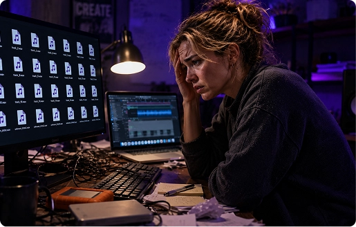 Late night editing environment