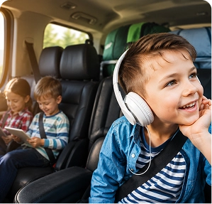 offline audio playback for kids during travel