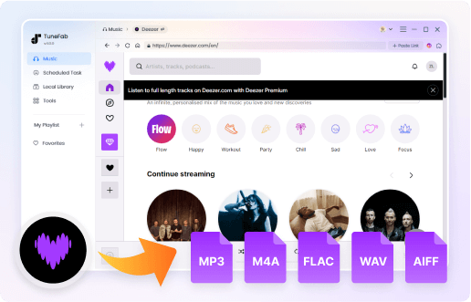 Rip Deezer Tracks to MP3, WAV, FLAC, and More