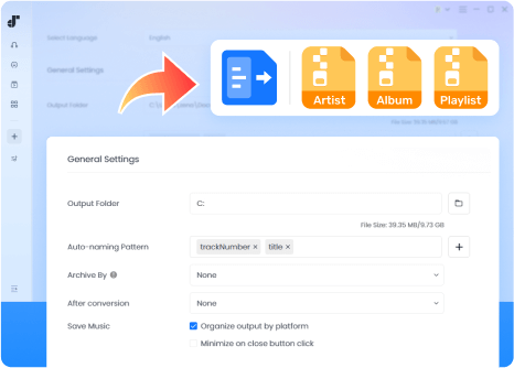 TuneFab Preset Output Rules