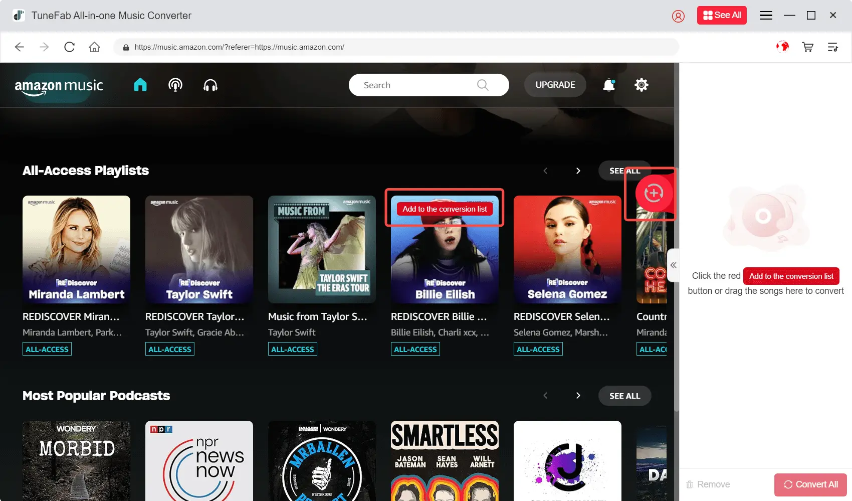 Seleccione Amazon Music para descargar