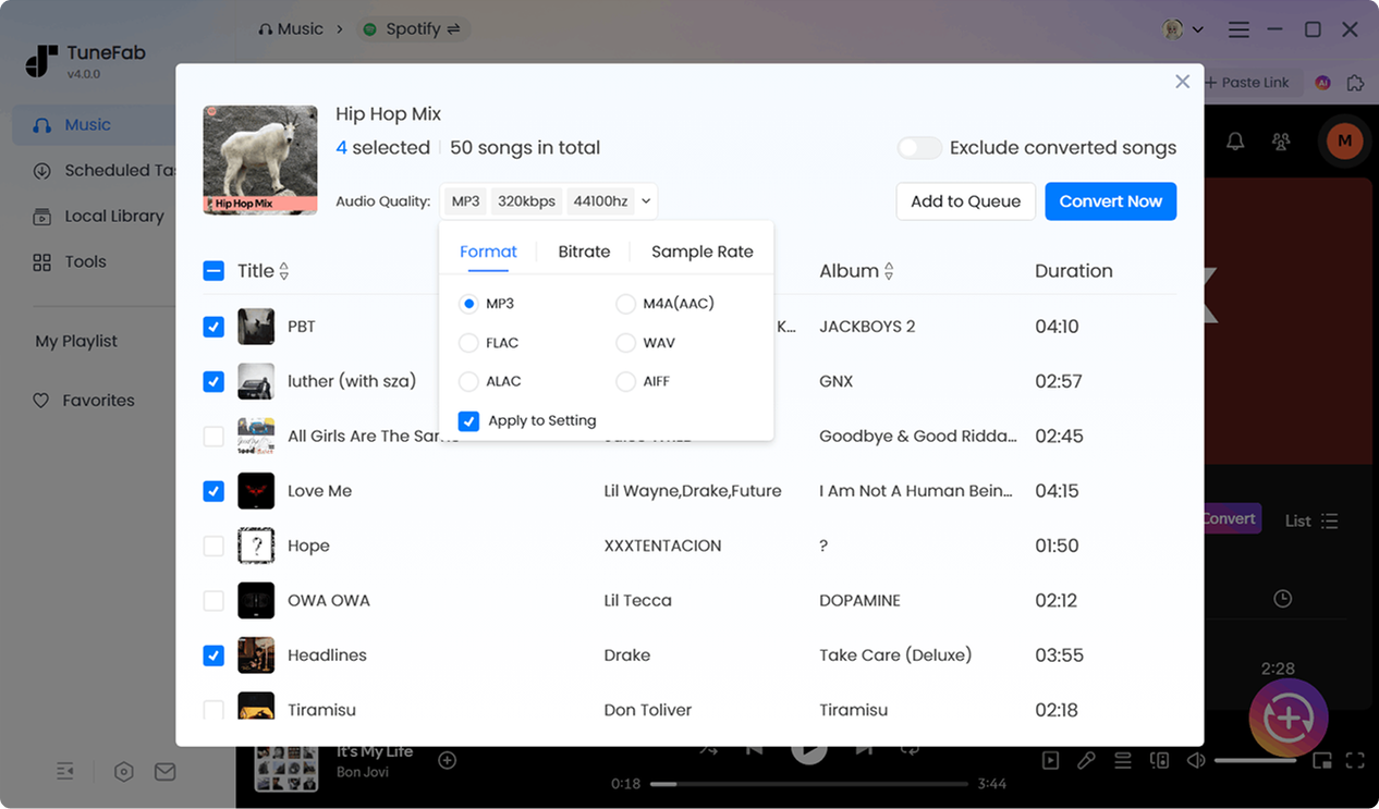 Customize Parameters to Download Amazon Music