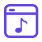 Reproductor de música incorporado para transmisión directa