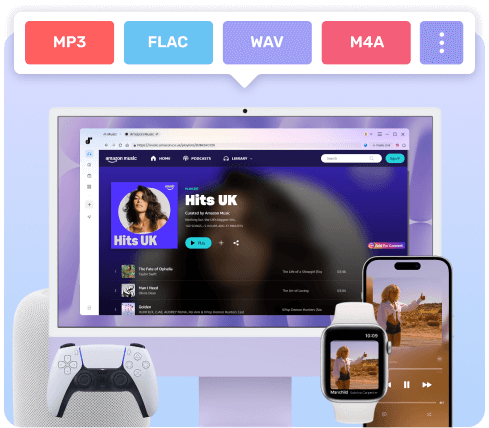 Convert Amazon Music to MP3, M4A, WAV, FLAC