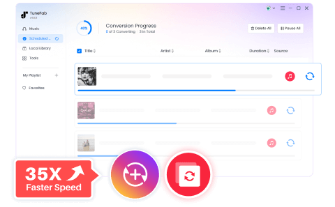 Accelerate to 35X Speed - Convert Music Almost Instantly