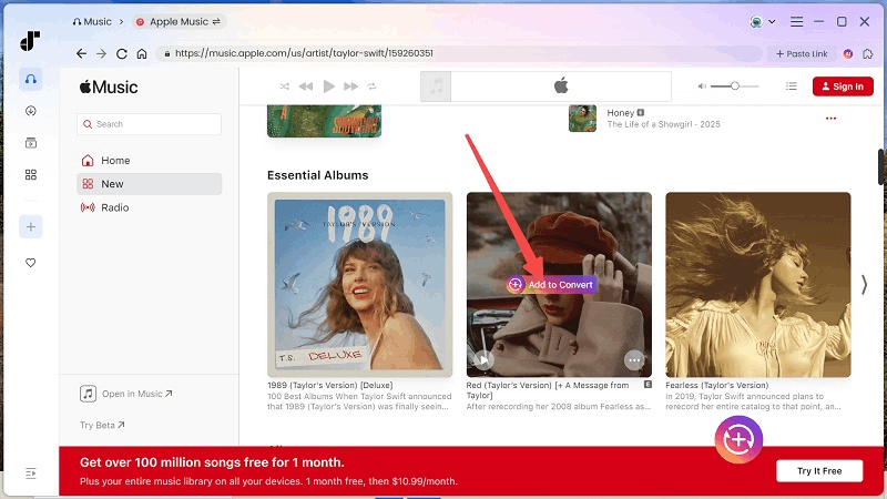 Add Apple Music to Convert