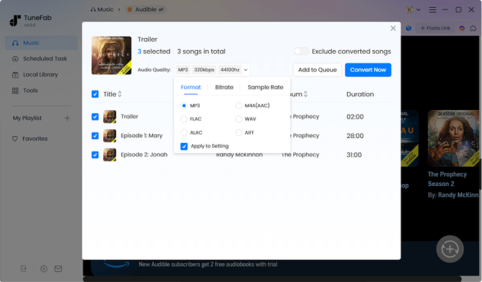 Adjust Output Settings