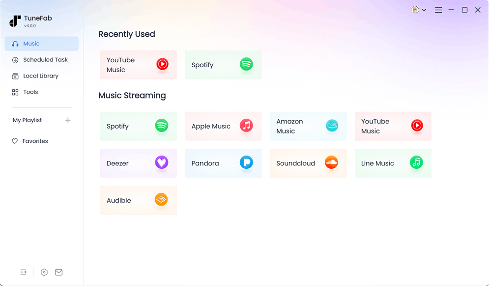 Enter Audible Service