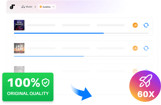 60X Faster Speed to Convert Audible Books