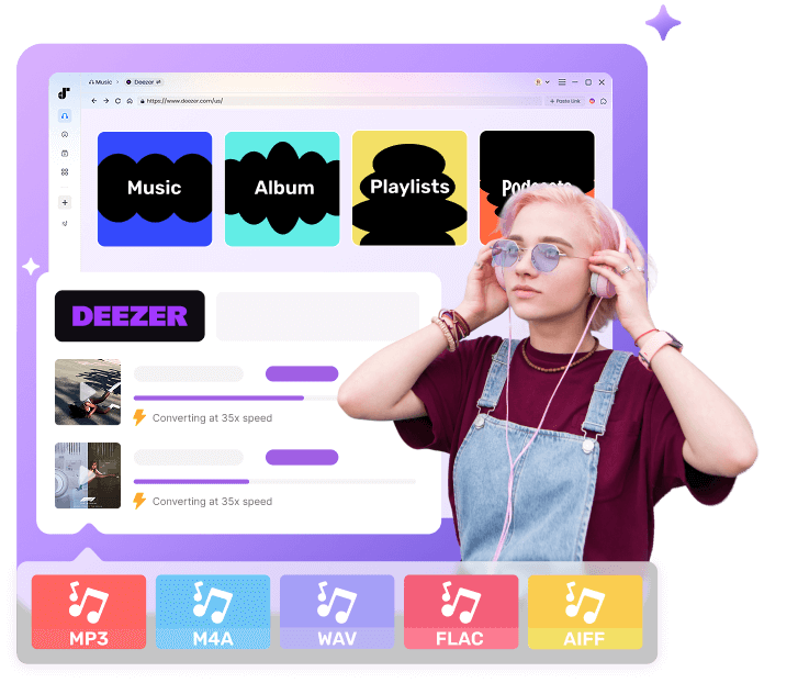 TuneFab Deezer Music Converter Hero Image