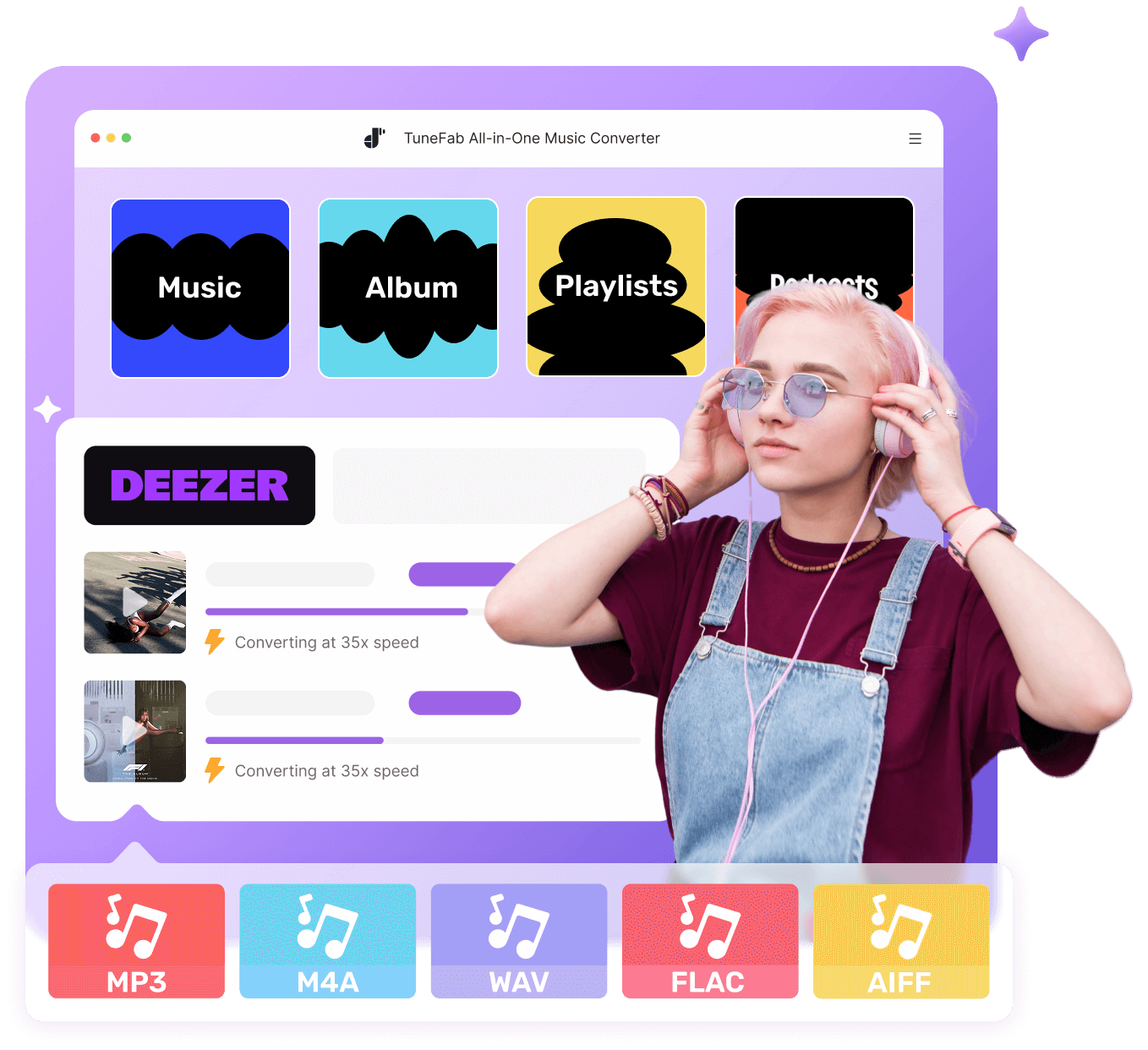 Imagen principal del convertidor de música TuneFab Deezer