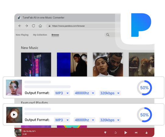 TuneFab 潘多拉音乐转换器