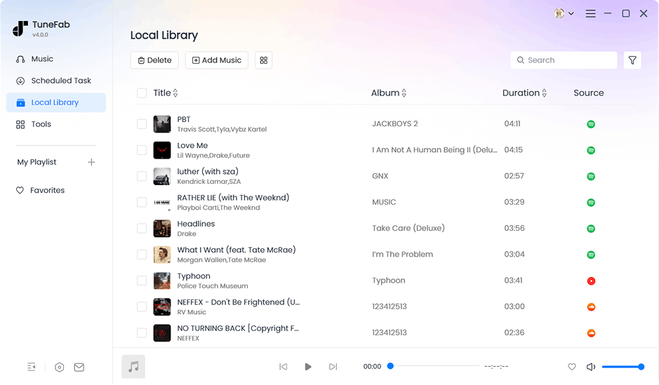 Finished Downloading Spotify Songs