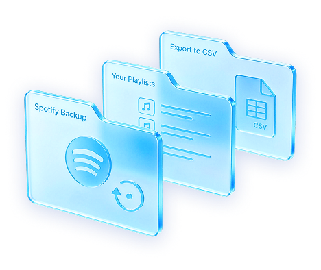 Spotify playlist backup, export playlists, and CSV export preview